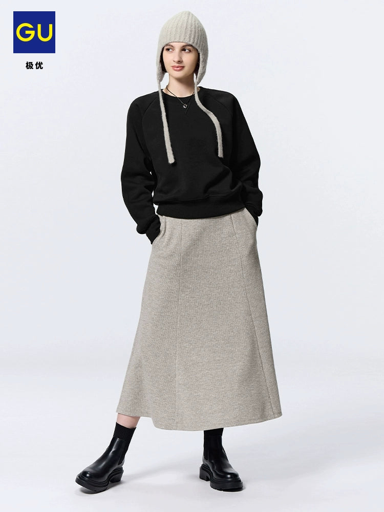 GU Comfortable Soft Temperament Pocket Skirt