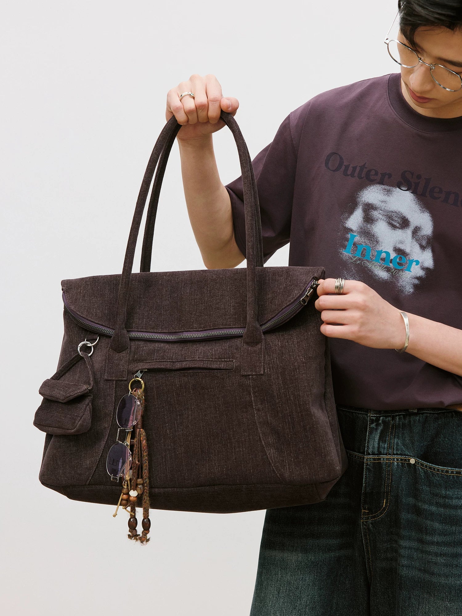LR MADE Large Capacity Shoulder Handbag