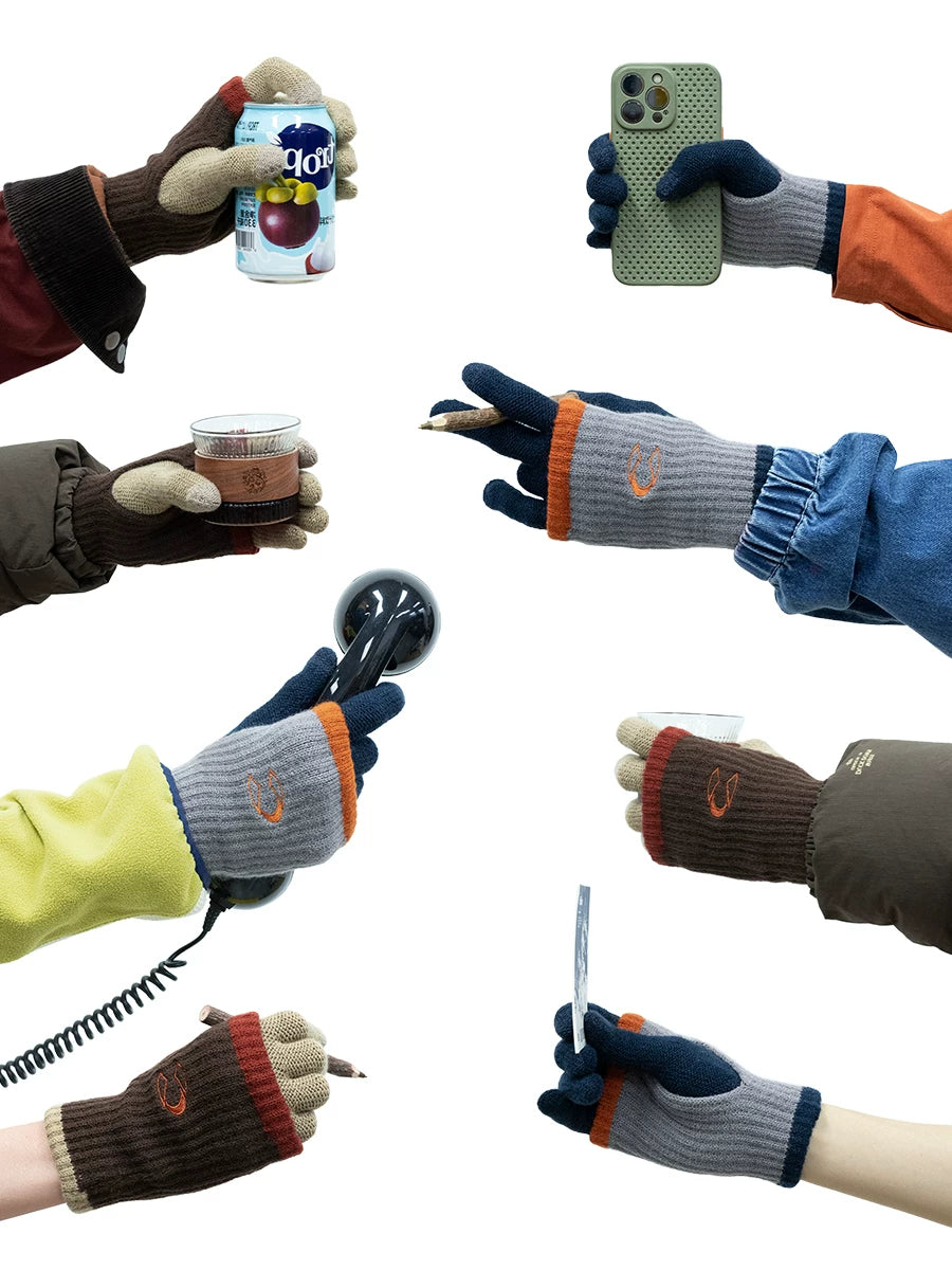THE HOBOO Knitted Thermal Gloves