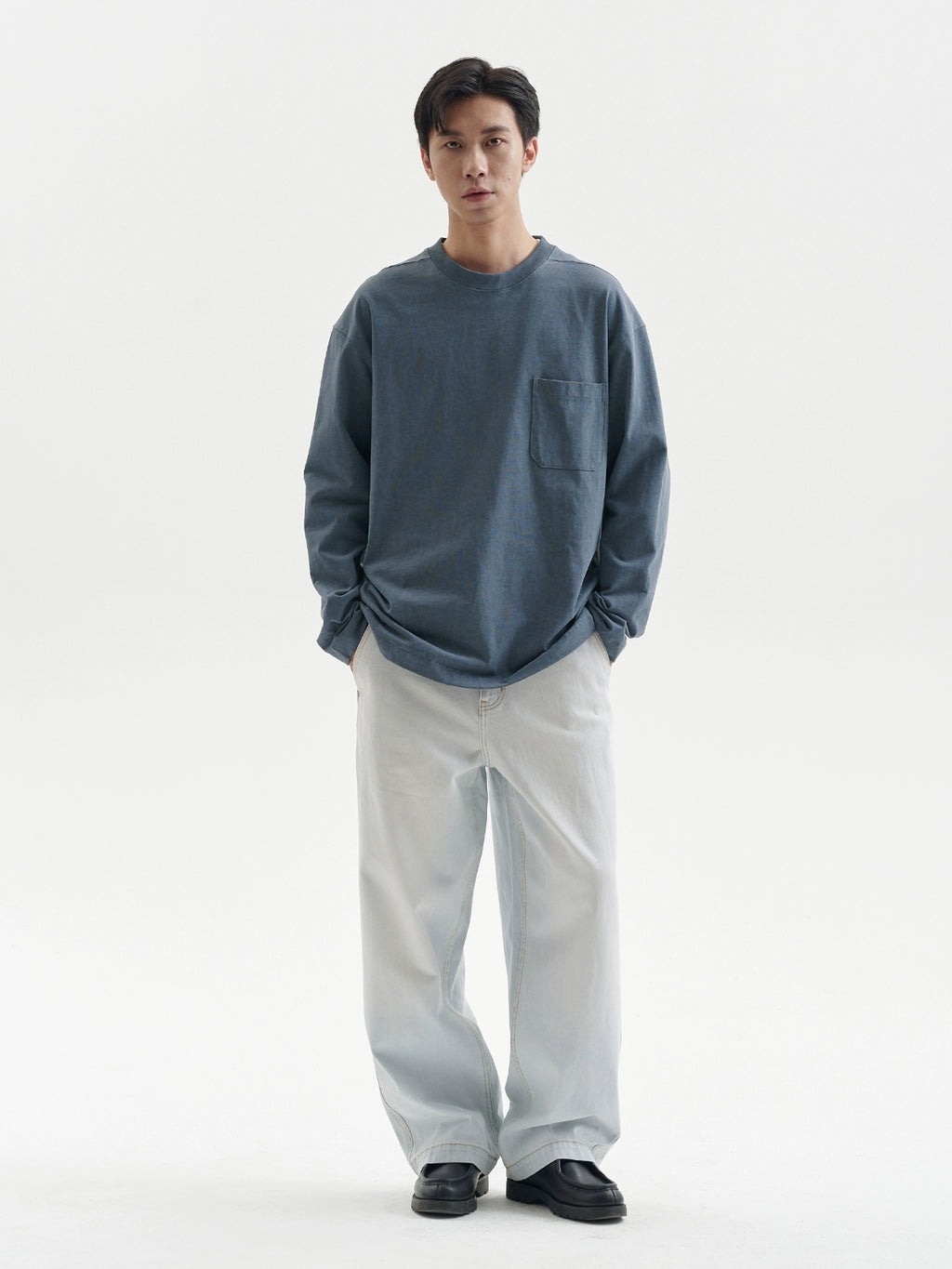 BUTTBILL Old Simple Retro Bottom Long Sleeve