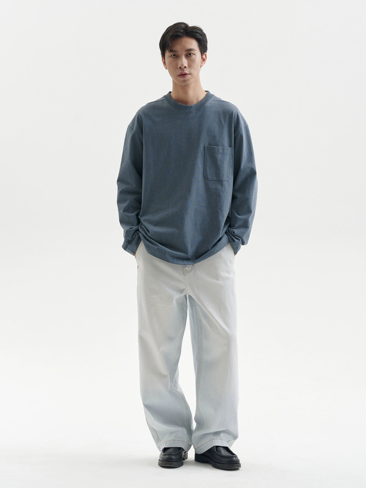 BUTTBILL Old Simple Retro Bottom Long Sleeve