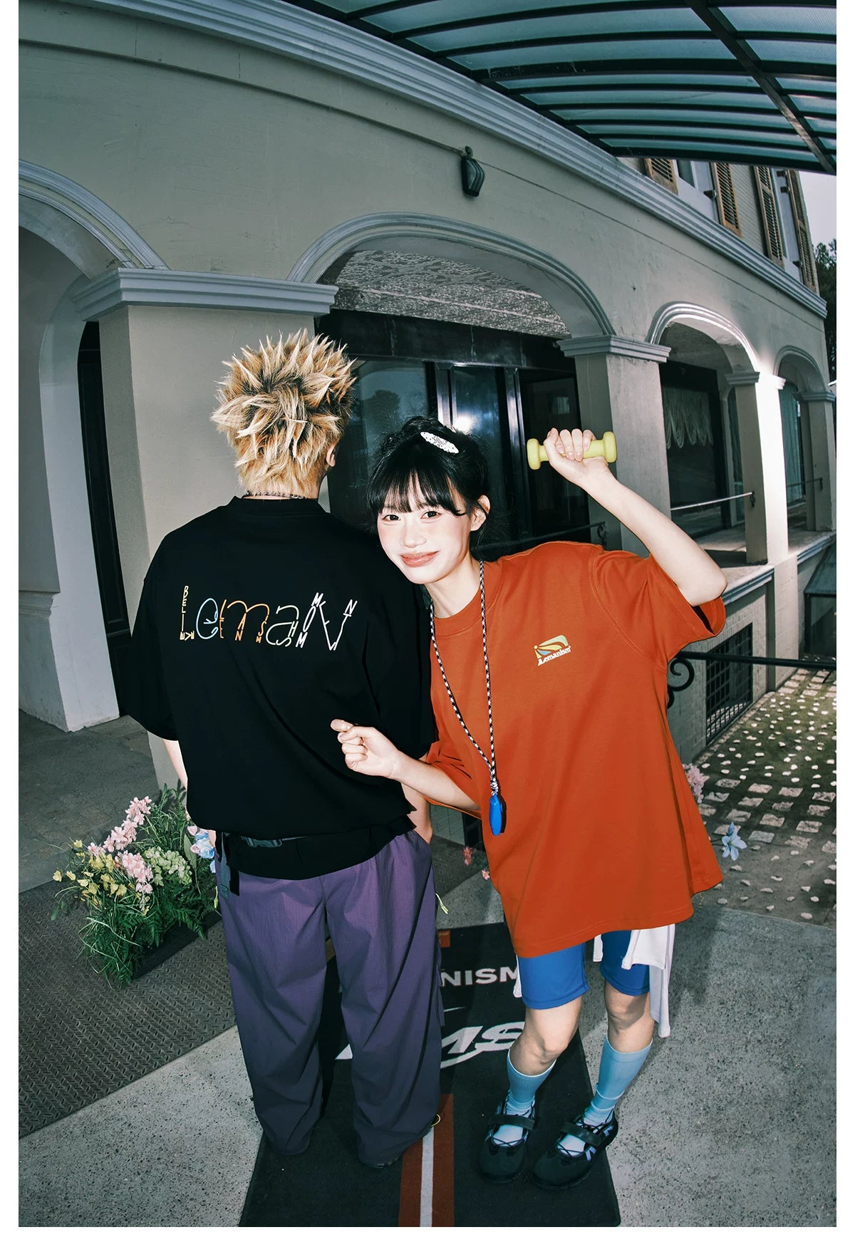 Lemanism Colored Alphabet Loose Casual Tee