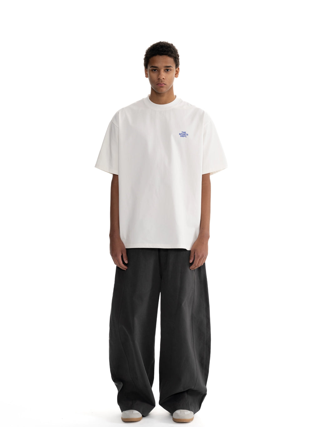 Loopsoon Back Letter Print Loose Casual Tee