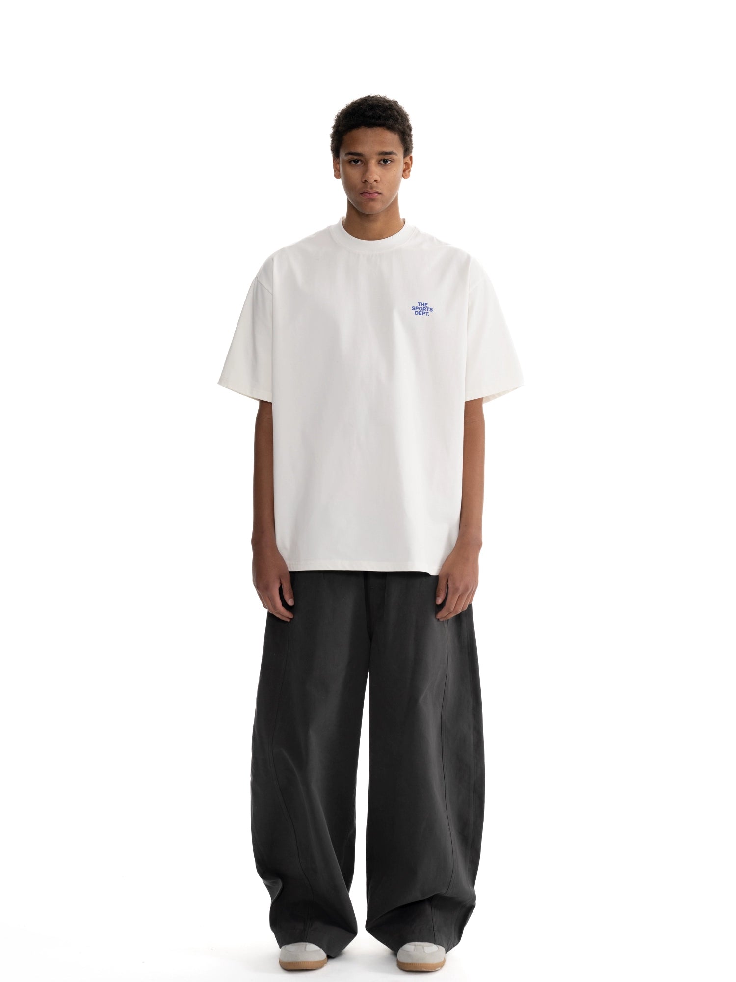 Loopsoon Back Letter Print Loose Casual Tee