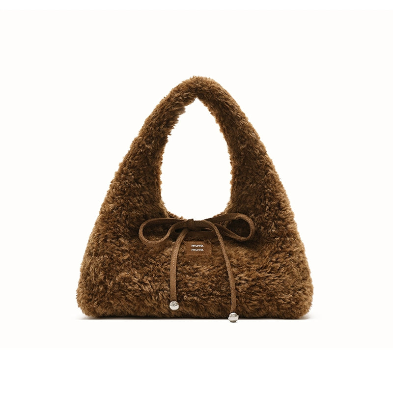MUVA Cute Casual Plush Tote Bag