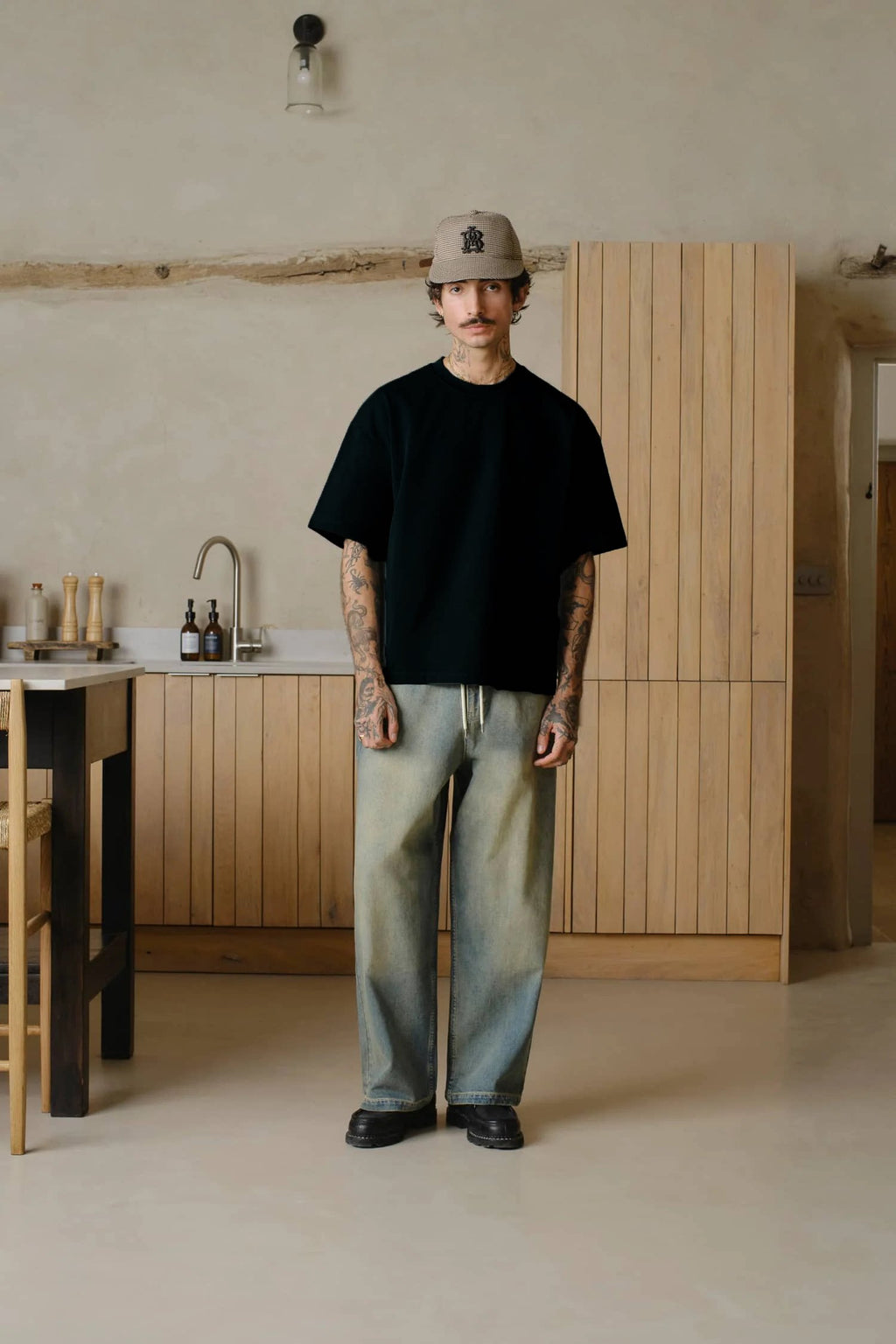 Blank Map Comfortable Loose Casual Tee