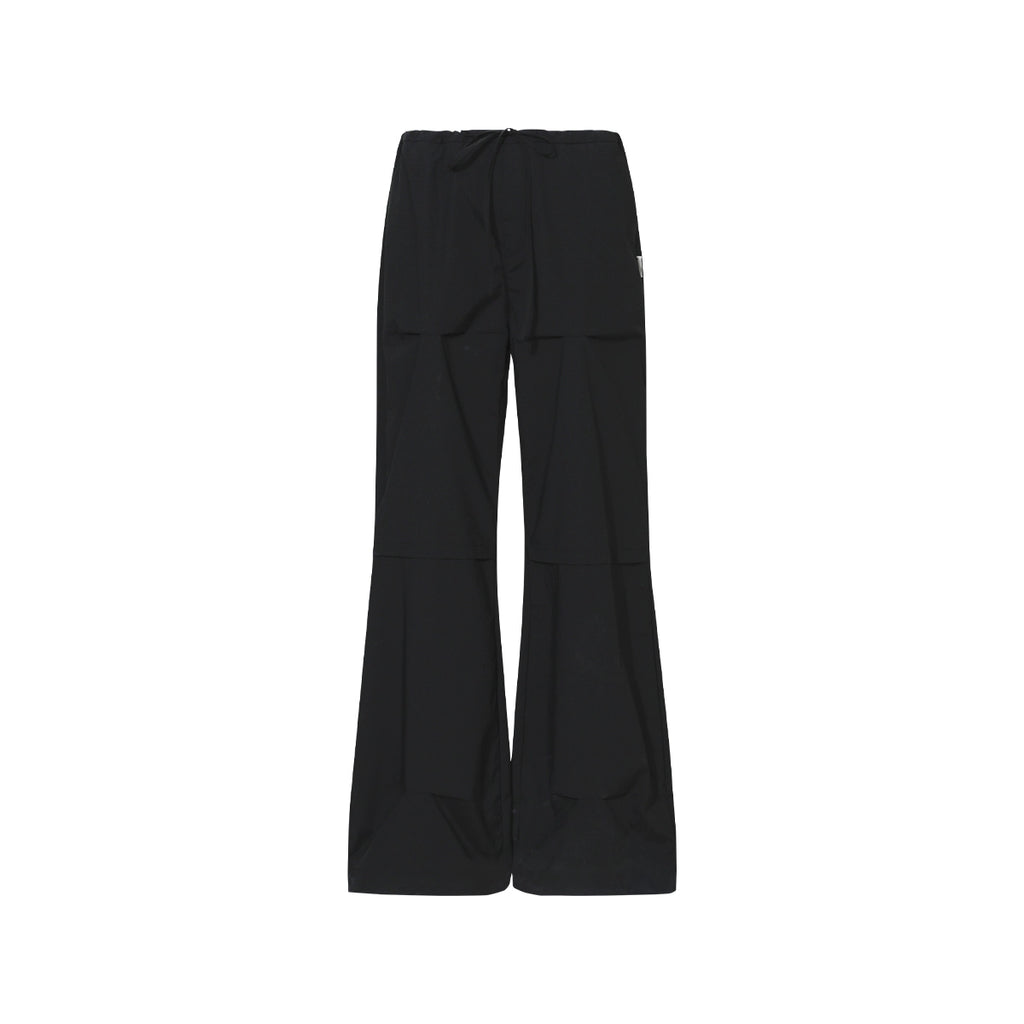 FUNKYFUN Three-layer Pull-pleated Wide-waisted Straight-leg Trench Coat Casual Pants