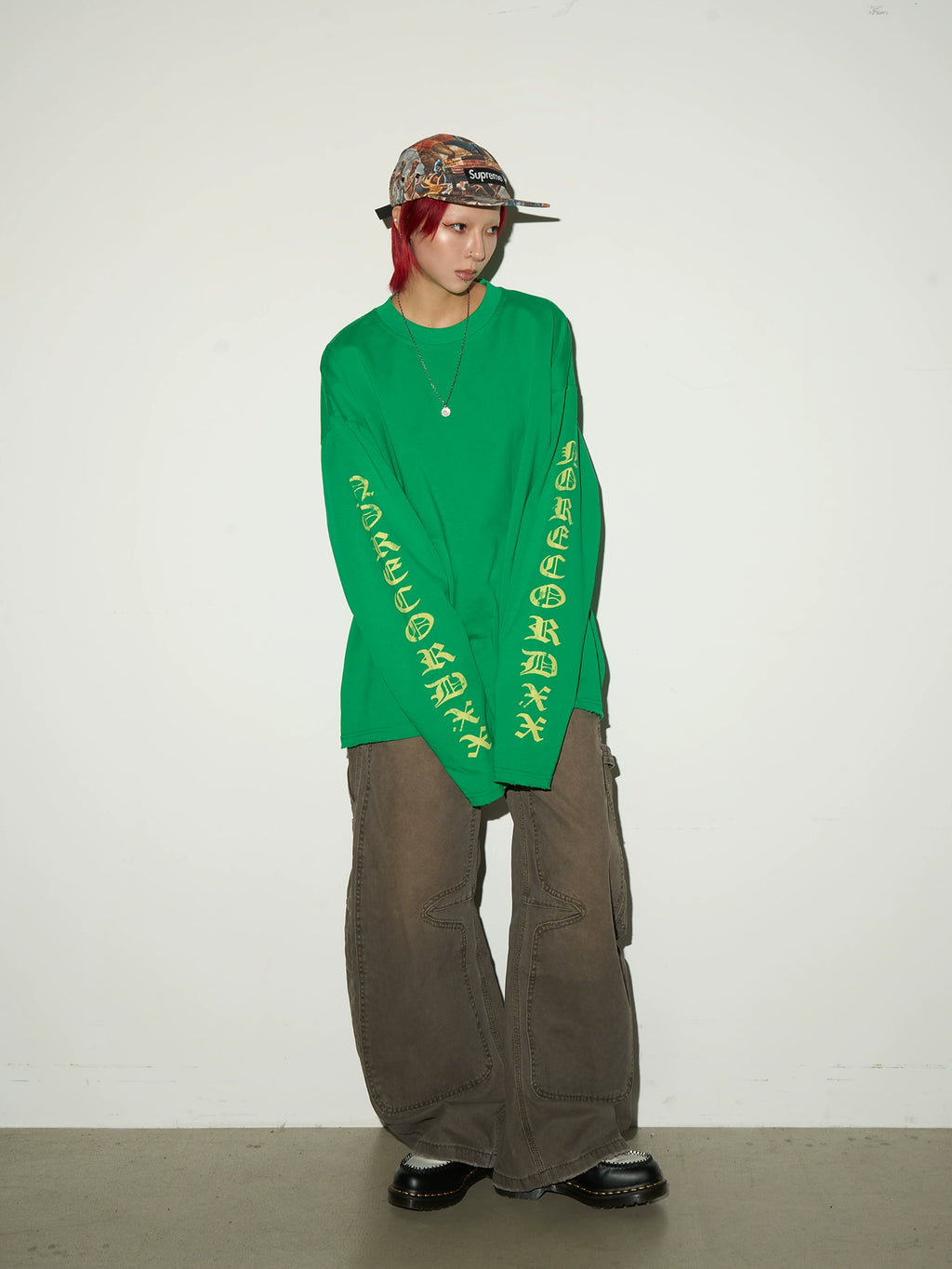 MICHINNYON Letter Print Casual Loose Long Sleeve