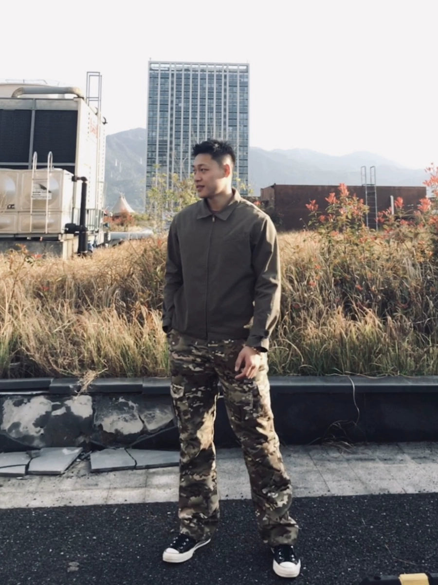 GTAL Camouflage Retro Loose Overalls