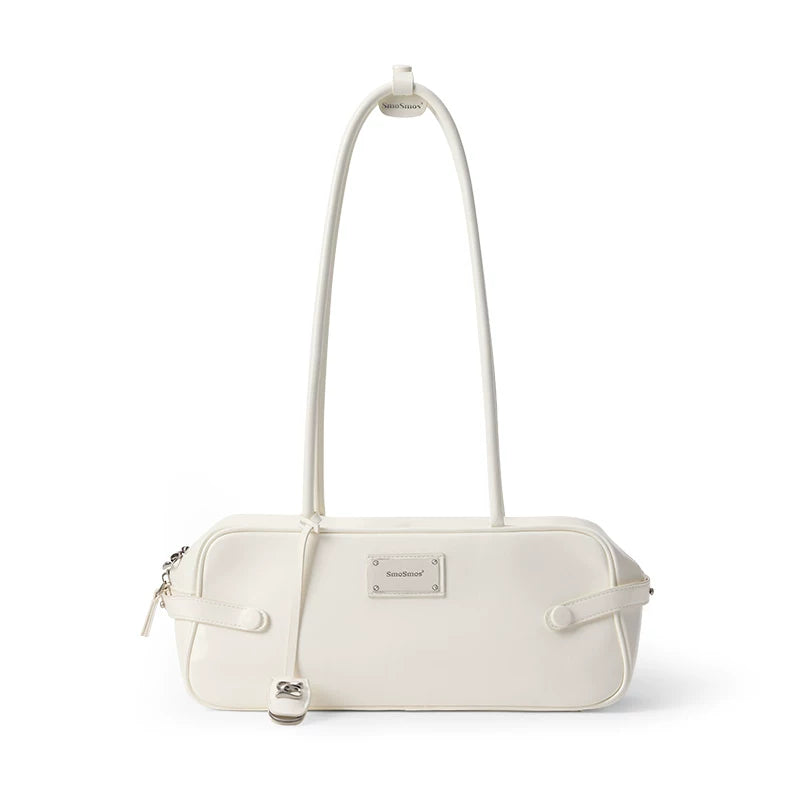 SmoSmos Vintage Leather Long Handle Underarm Bag