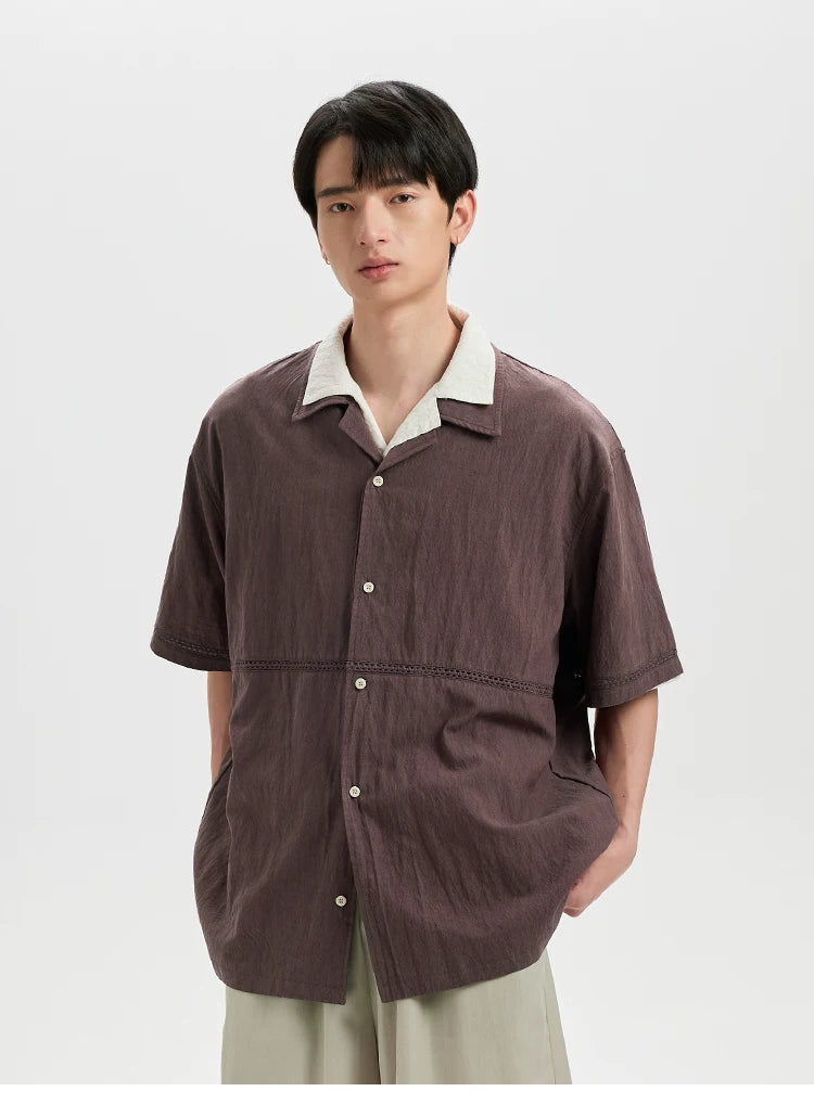 BUTTBILL Loose Skeleton Lace Shirt