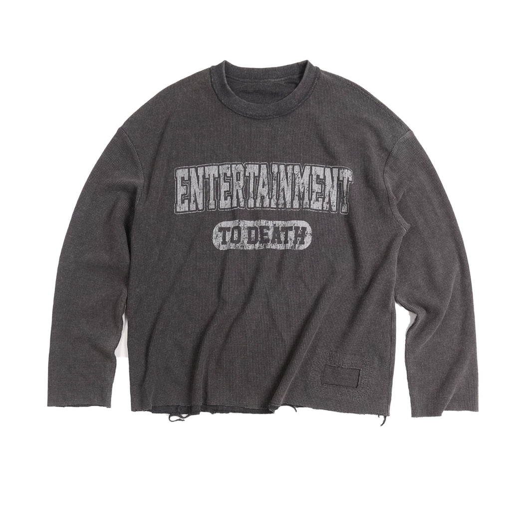 TREclub Vintage Loose Waffle Long Sleeve