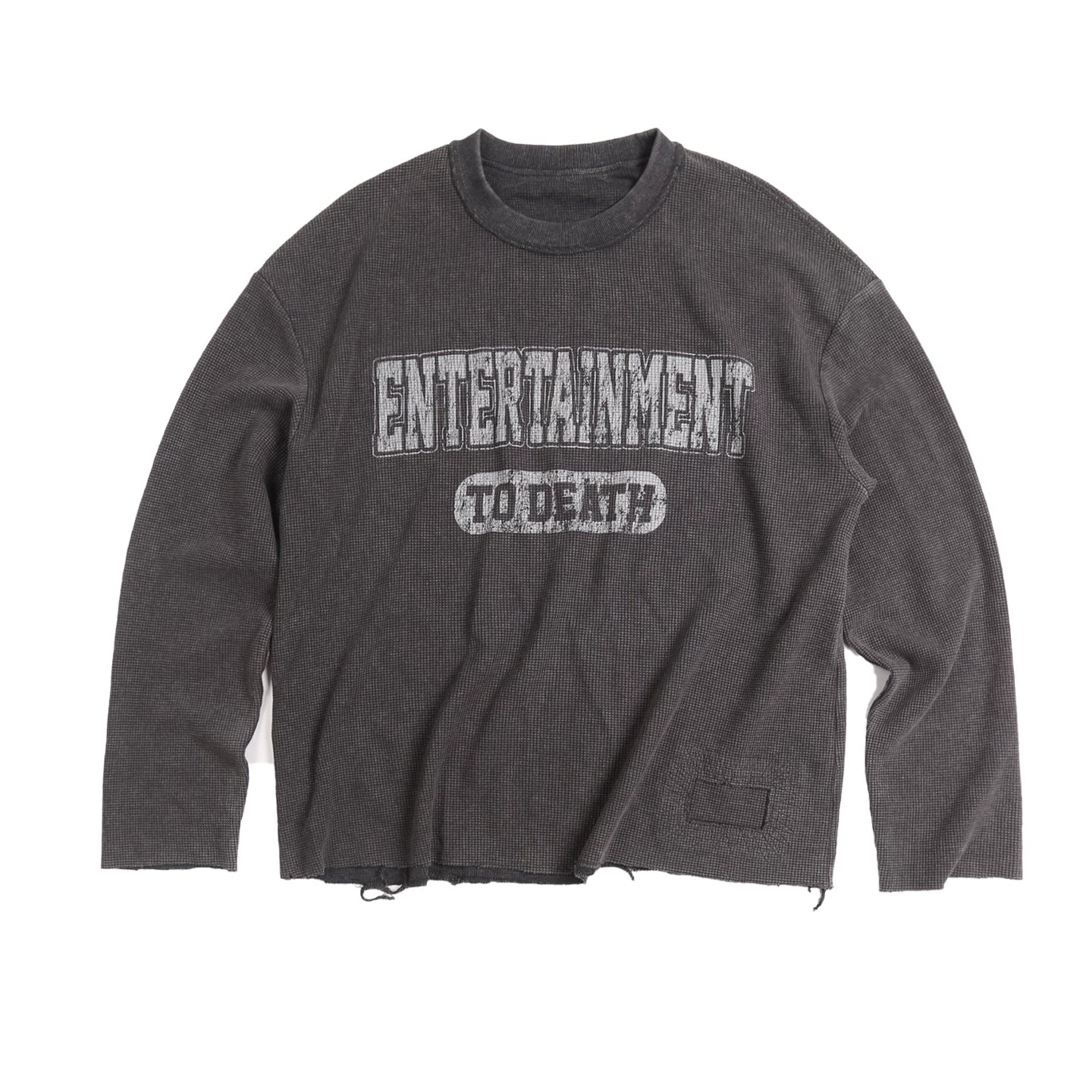 TREclub Vintage Loose Waffle Long Sleeve