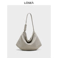 LOSEA Soft Leather Large Capacity Versatile Messenger Bag