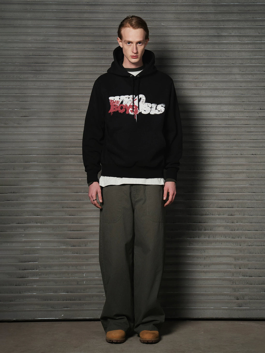 WHOOSIS Vintage Casual Hooded Sweater