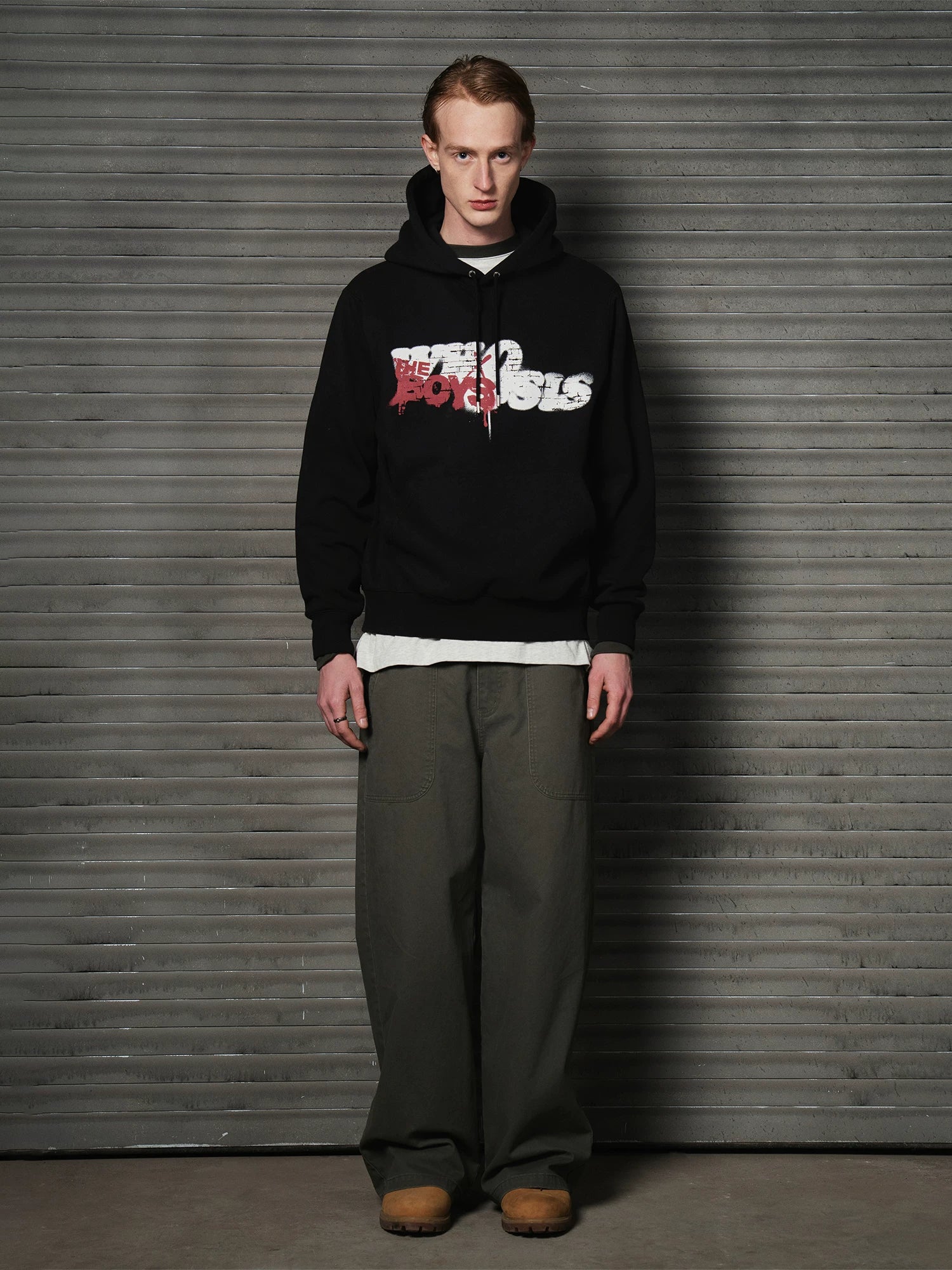 WHOOSIS Vintage Casual Hooded Sweater