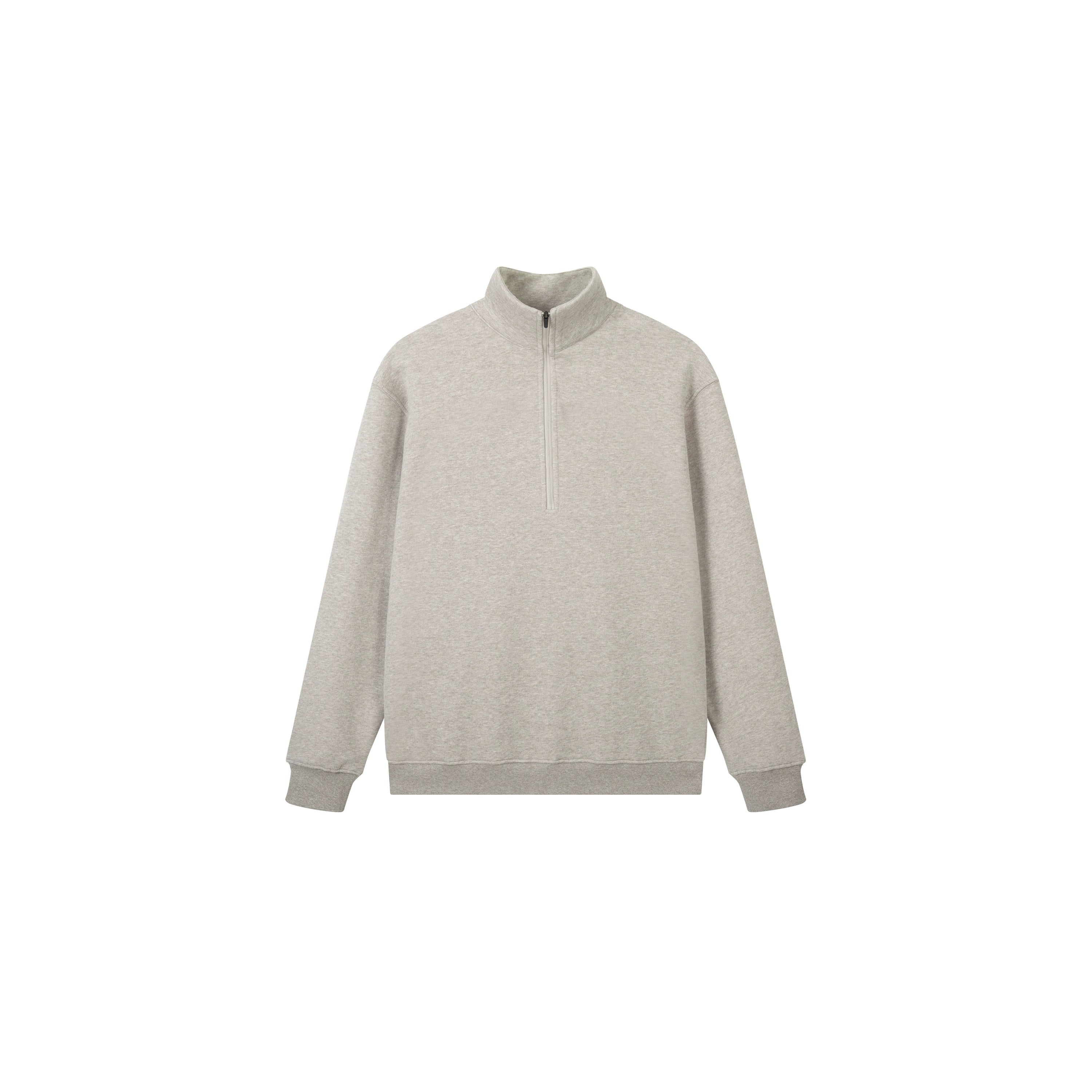 PLUS NO LOGO Half Zipper Polished Sweater