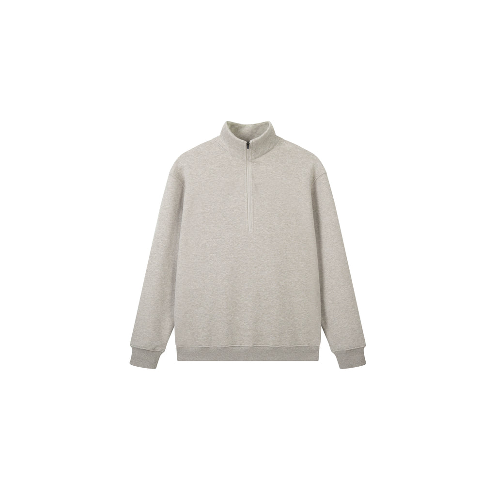 PLUS NO LOGO Half Zipper Polished Sweater