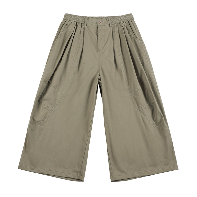 NOEARS Loose and Thin Straight Retro Eight-point Pants