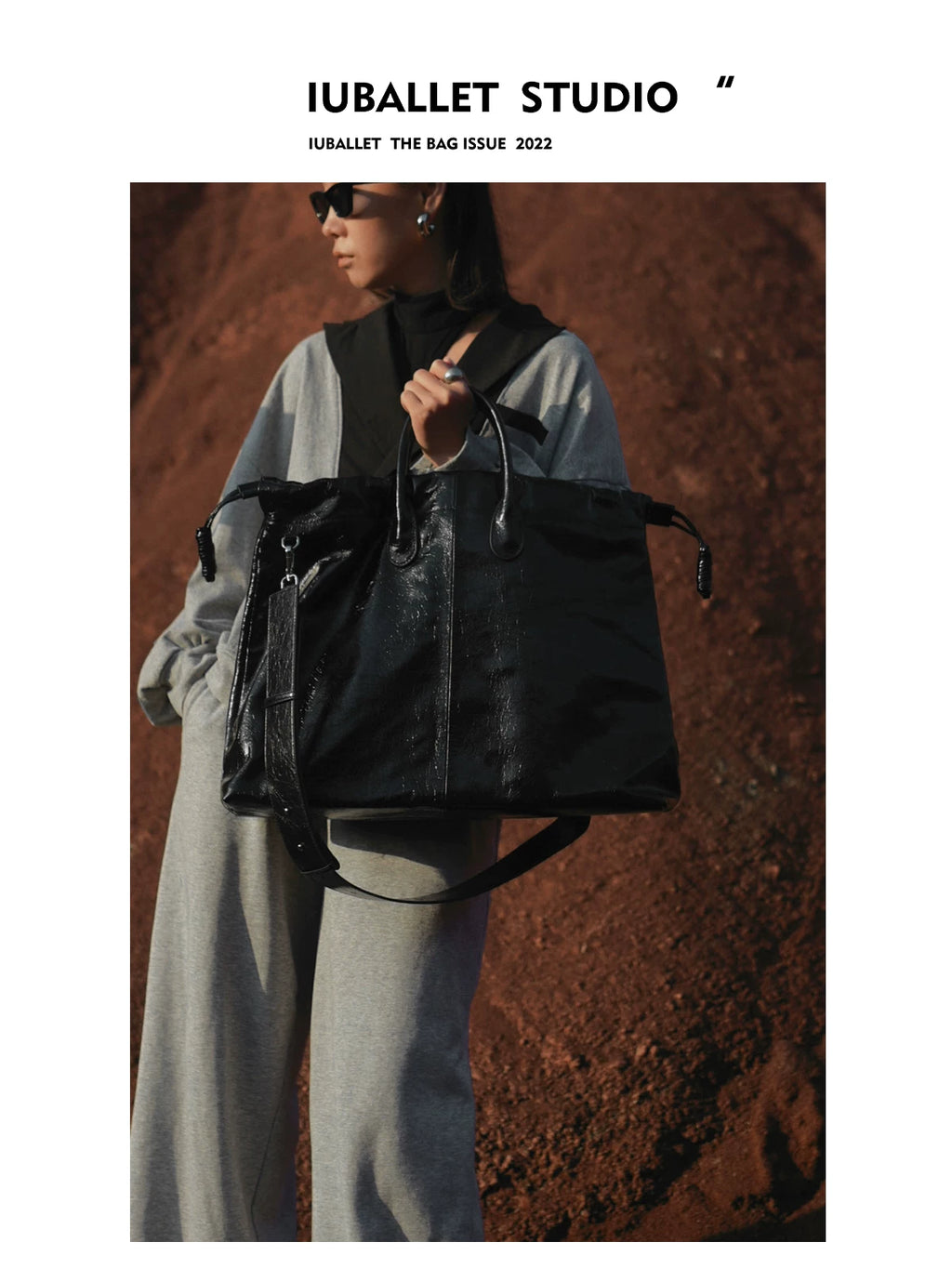 IUBALLET First-layer Cowhide Large-capacity Handbag