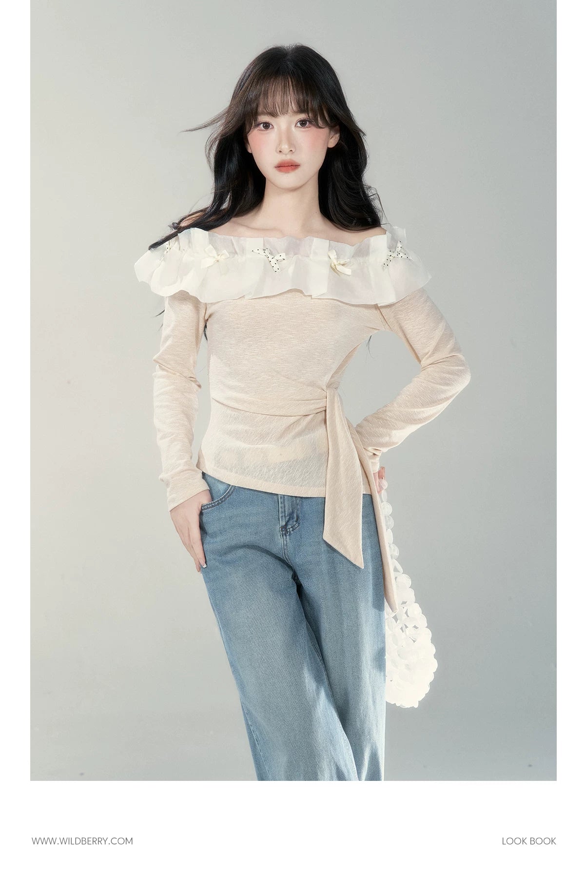 Wildberry Shoulder Casual Versatile Long Sleeve