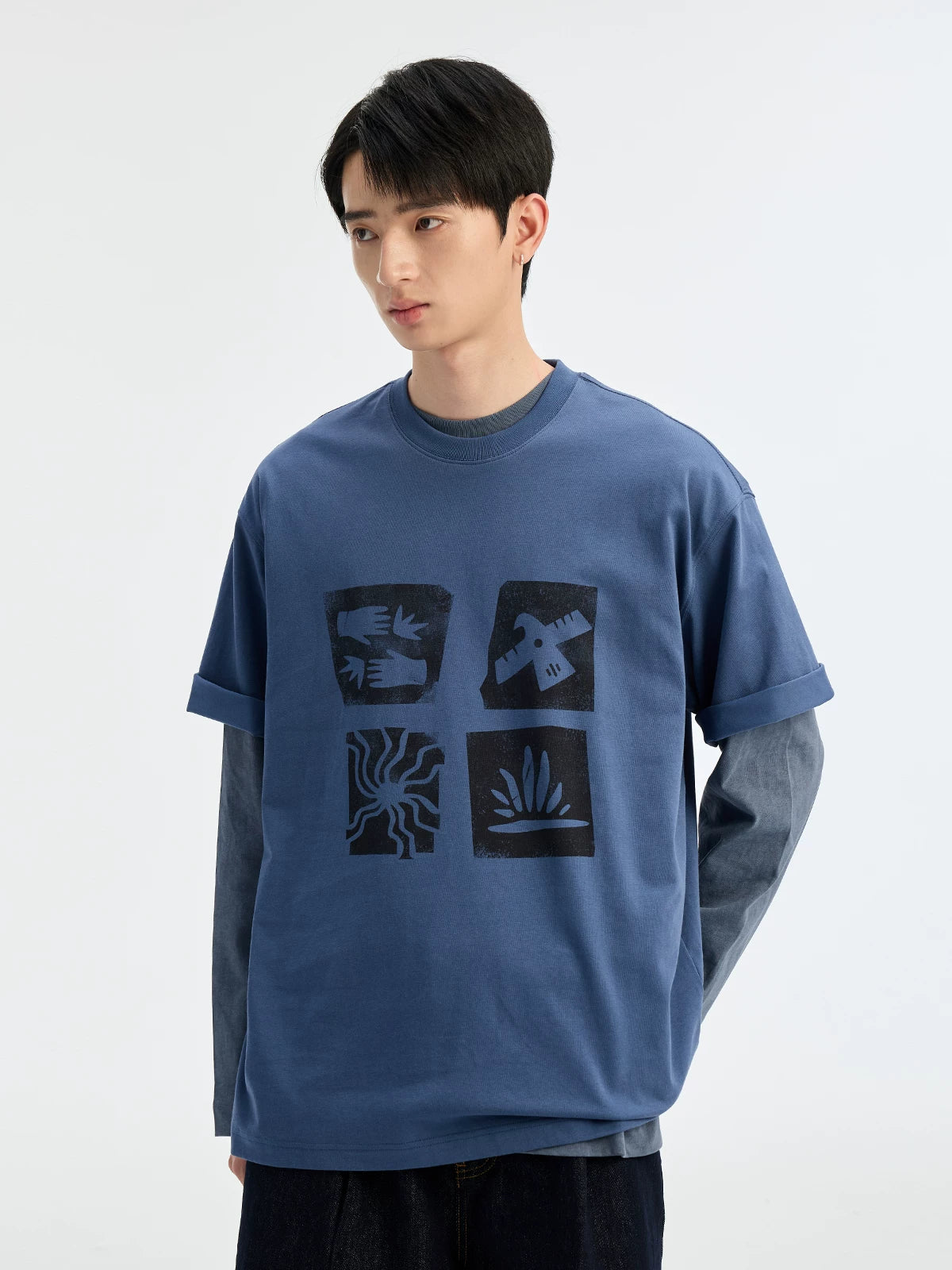 BUTTBILL Cool Loose Casual Tee