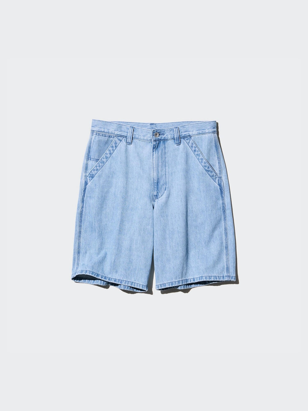 Uniqlo Men's Clothing Women's Denim Tooling Shorts/Washed Products Pants Casual Loose Pants 477165
