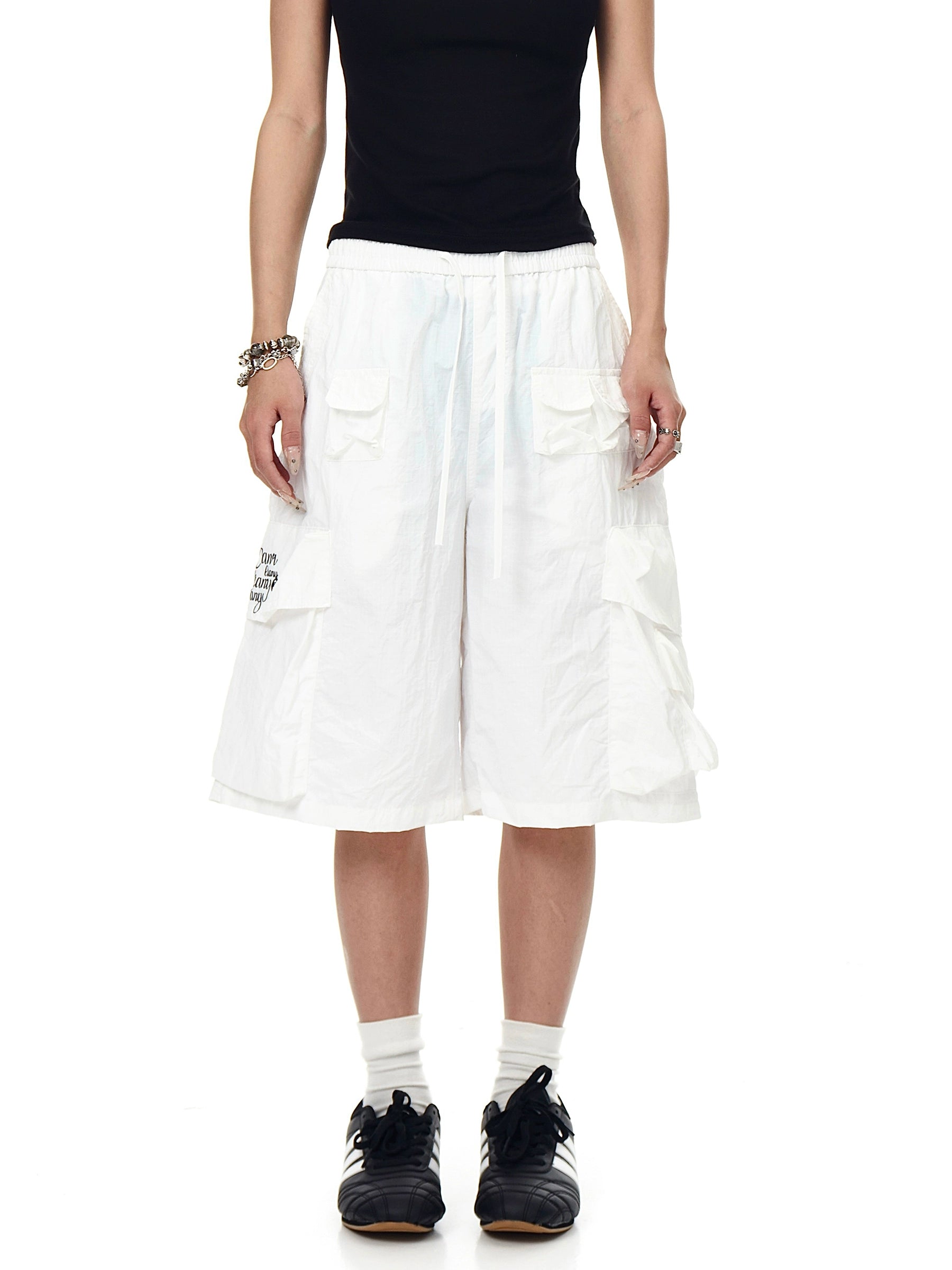 BLACKLISTS Quick-drying Multi-pocket Loose-fitting Five-point Pants