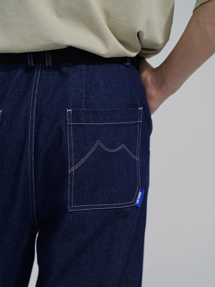 O3PARK Simple Straight Versatile Hugh Jeans