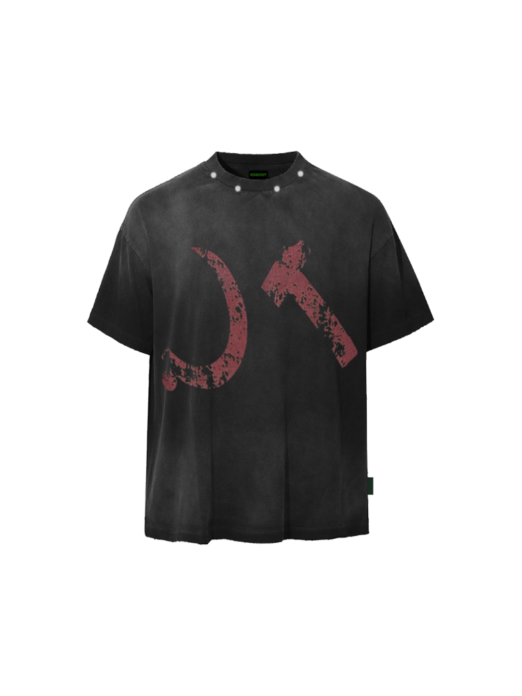 KONOOT Washed Silhouette Old Ice Tee