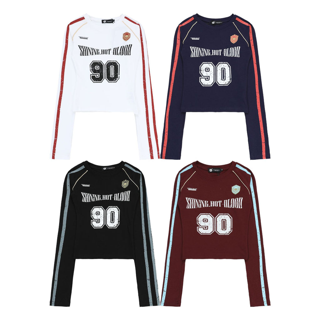 CHANYOOU Retro Three-bar Front Shoulder Short Long Sleeve