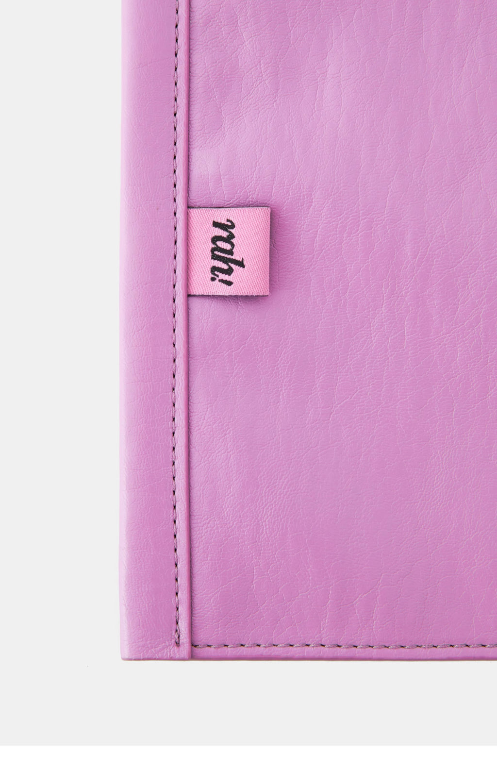 DirtySix "rahrah!" contrasting embroidery thread leather tote bag