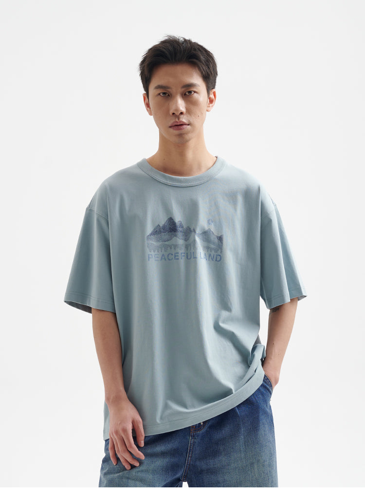 BUTTBILL 25SS Mountains non-sensory water pulp Sorona UPF50 Tee