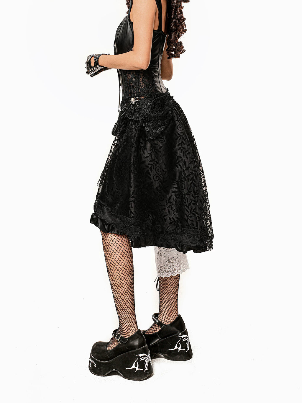 Arielink Irregular Mesh Skirt