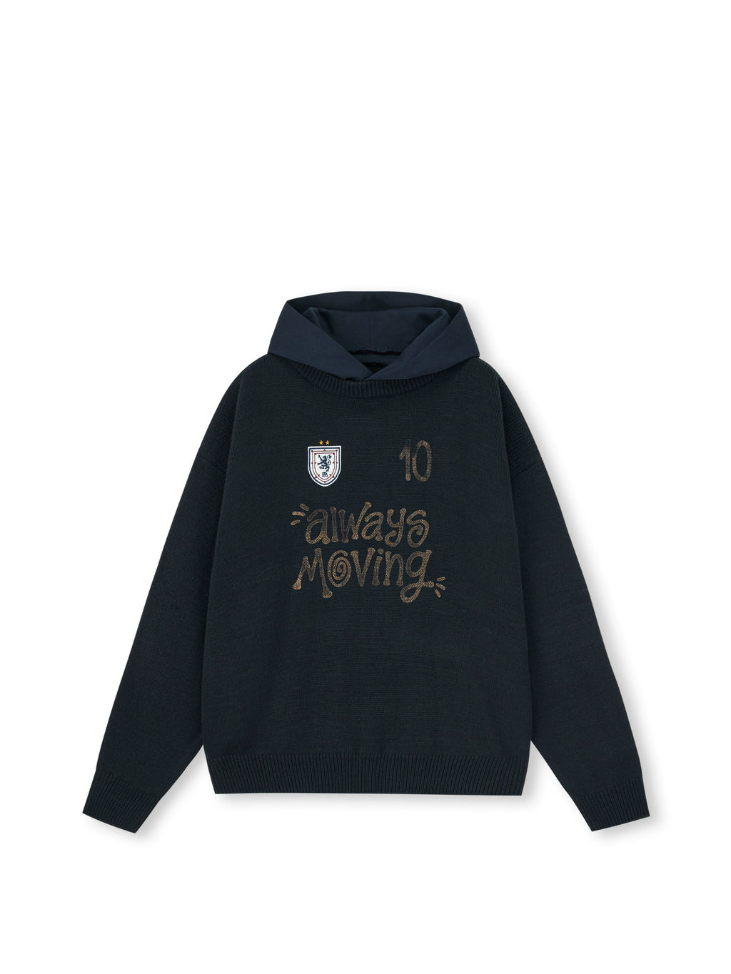 FPA Hood Splicing Pullover Sweater