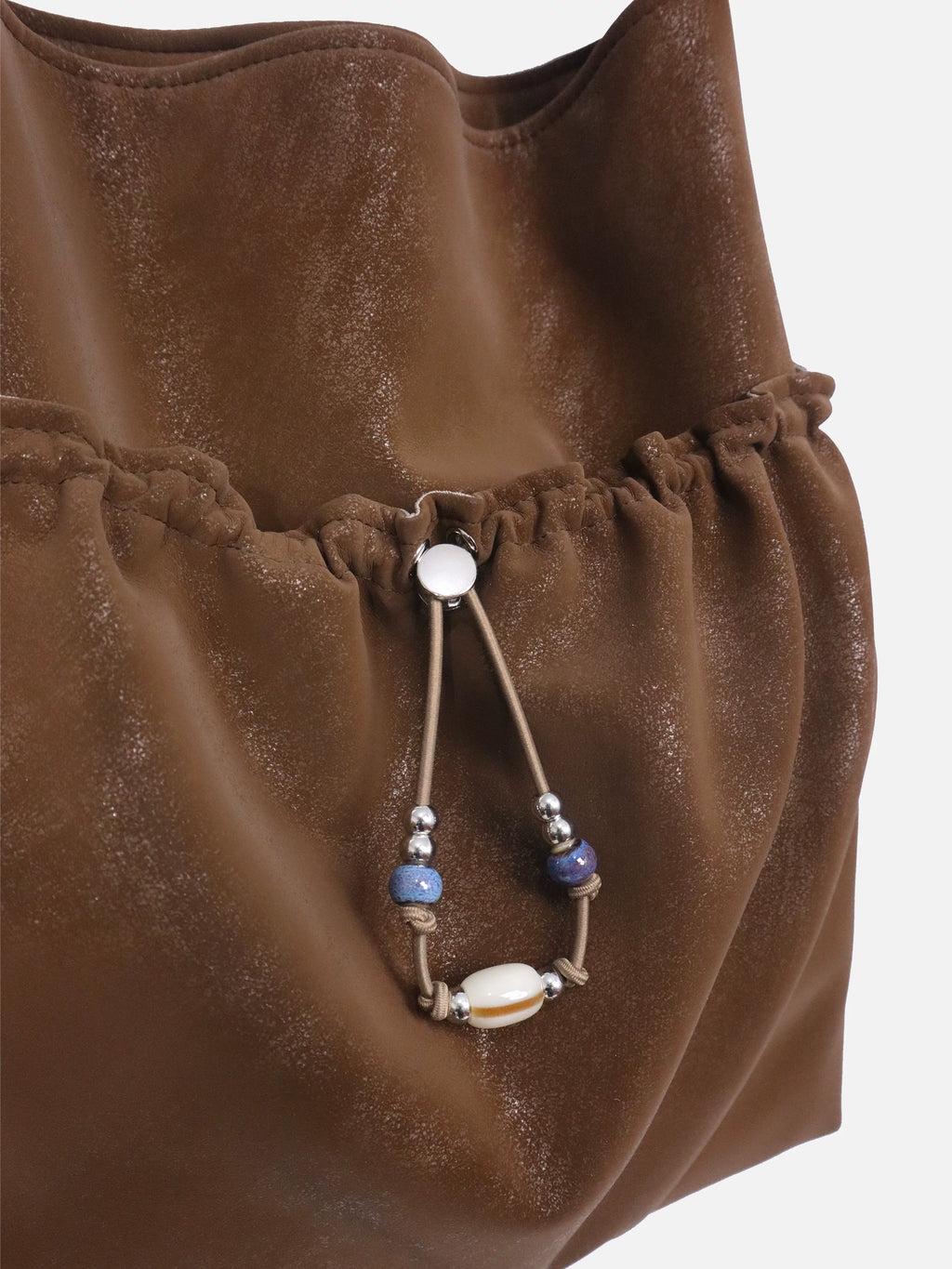 Heelwood Pleated Beaded Shoulder Bag