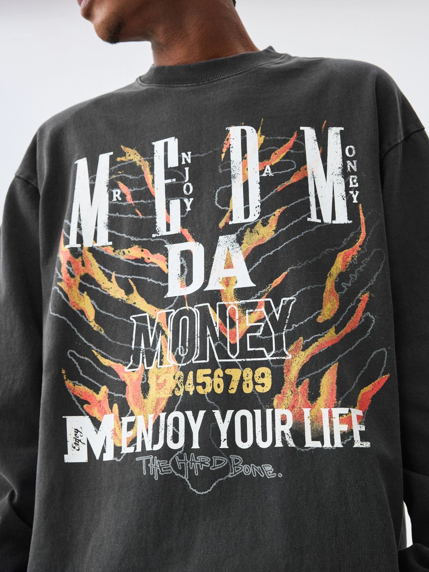 MEDM Flame Bone Long Sleeve