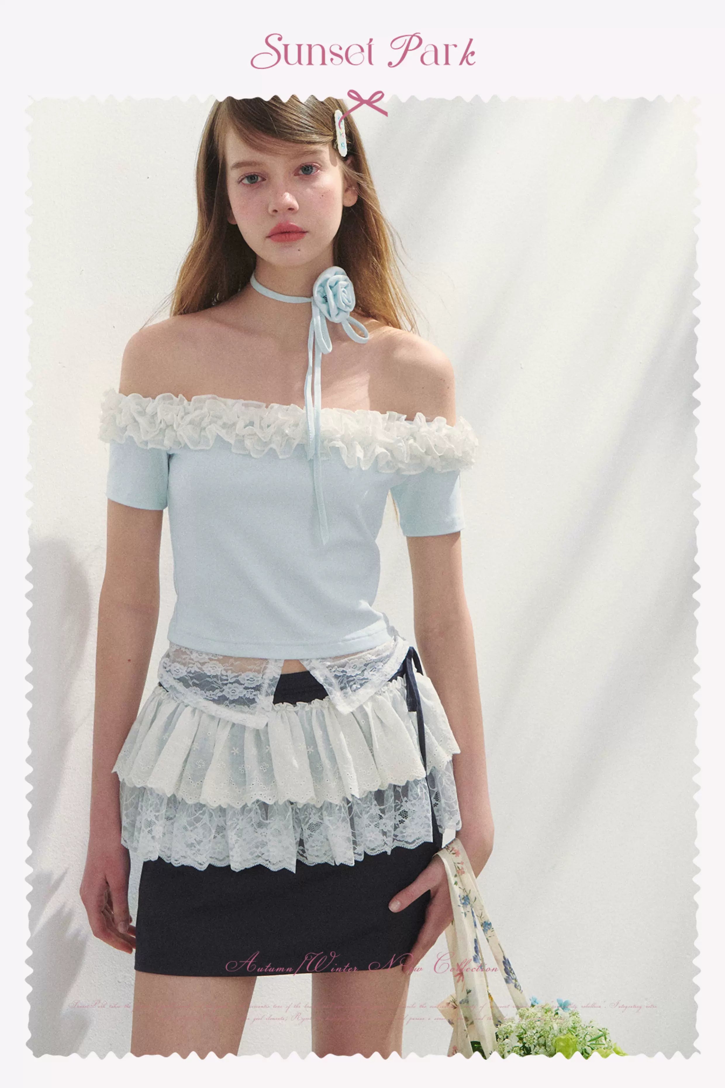 SunsetPark Retro Fake Two-piece Versatile Skirt