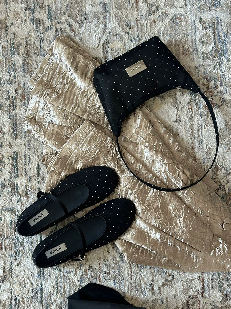 ENNUI Mesh Hot Drilling Transparent Underarm Bag