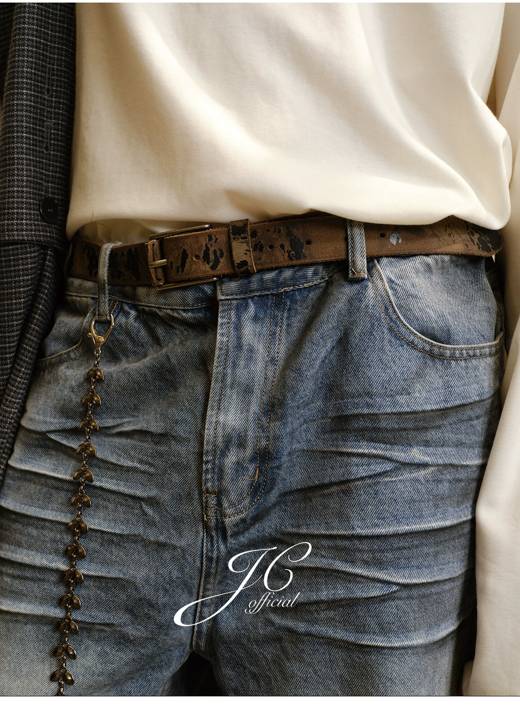 JCAESAR Cracked Old Belt