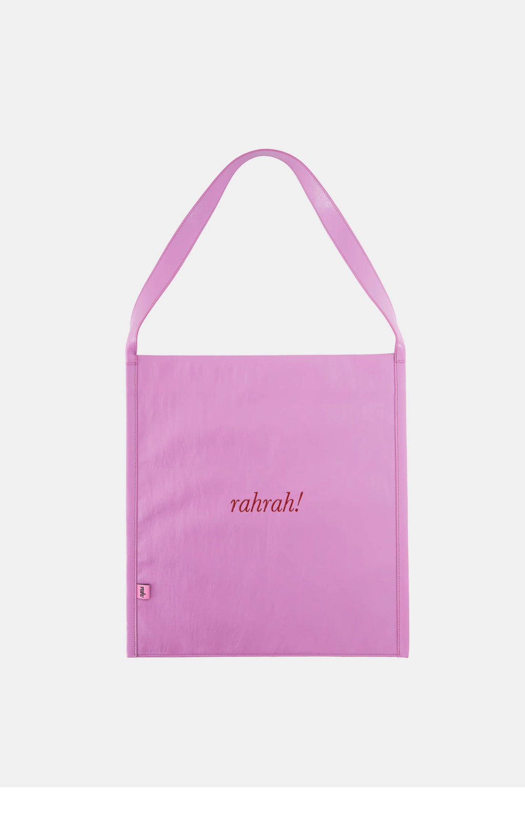 DirtySix "rahrah!" contrasting embroidery thread leather tote bag