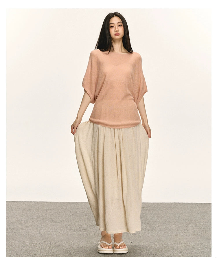 Anna Aneae Lazy Slack High Waist Straight Dress