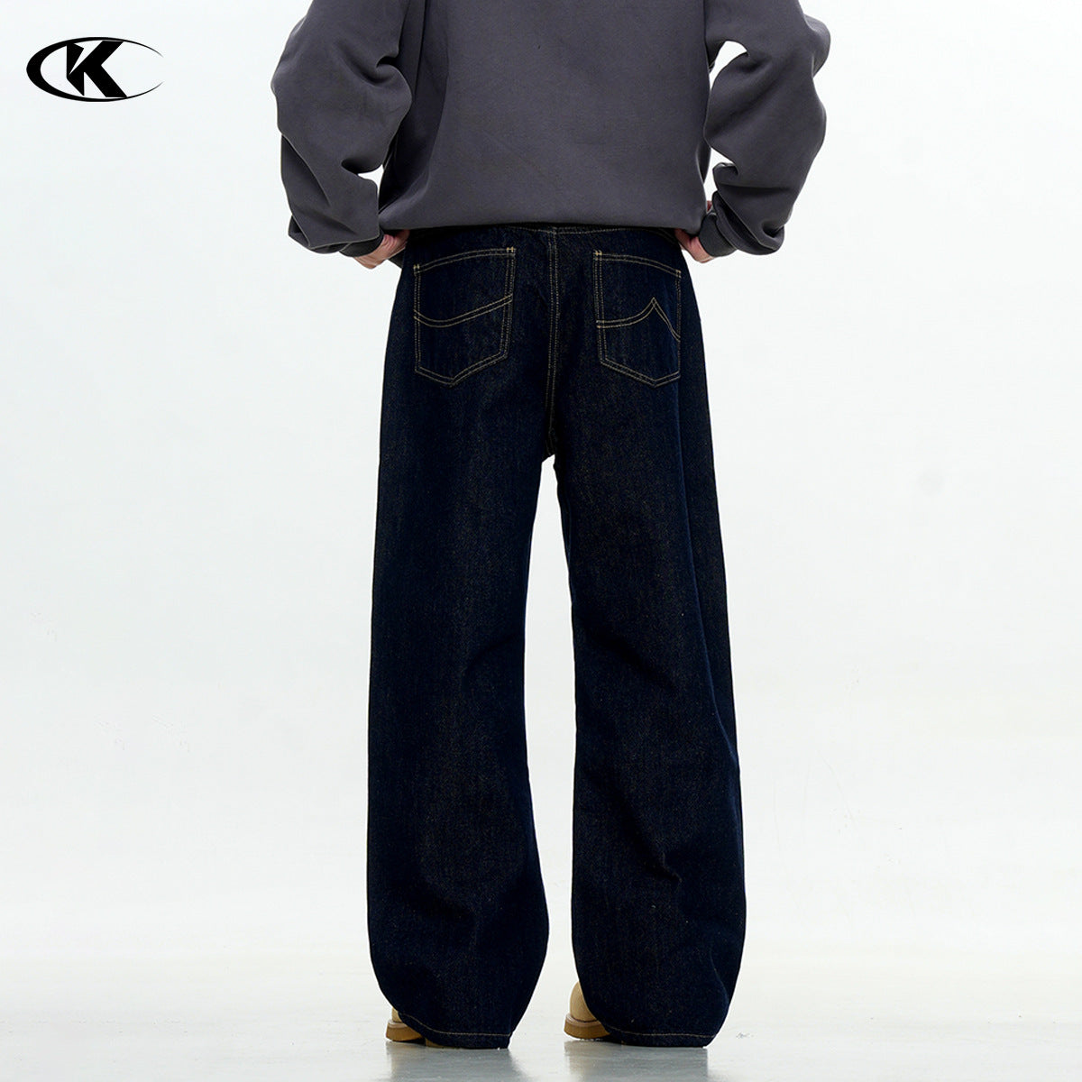 11KN Vintage Fleece Loose Casual Jeans