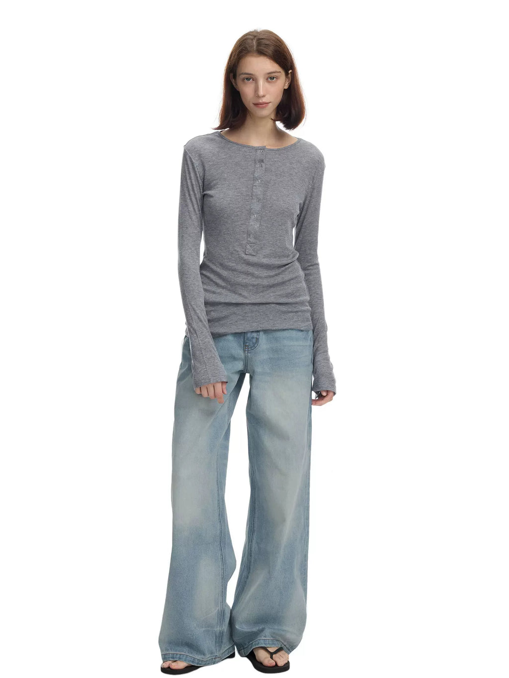 Veryrareme Low-rise Wide-leg Jeans