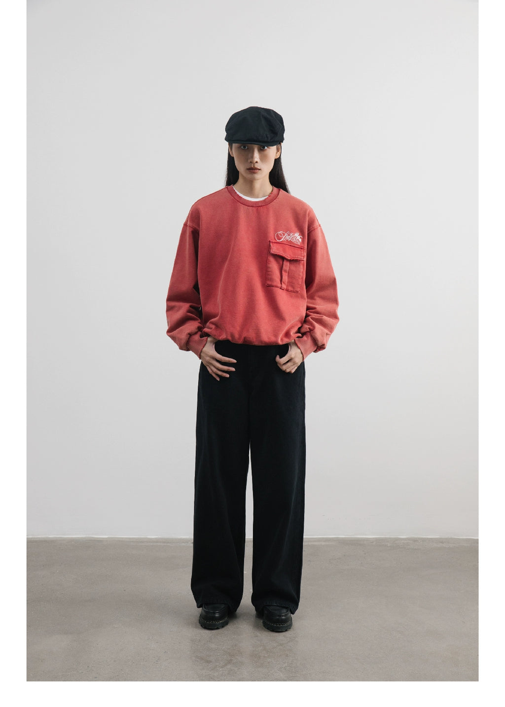 SUPERTOFU Busted Embroidered Turtleneck Sweater