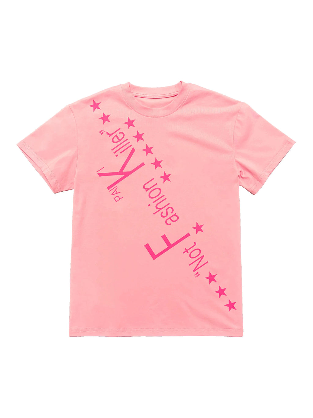 PAIKI English Tagline Front Shoulder Casual Tee