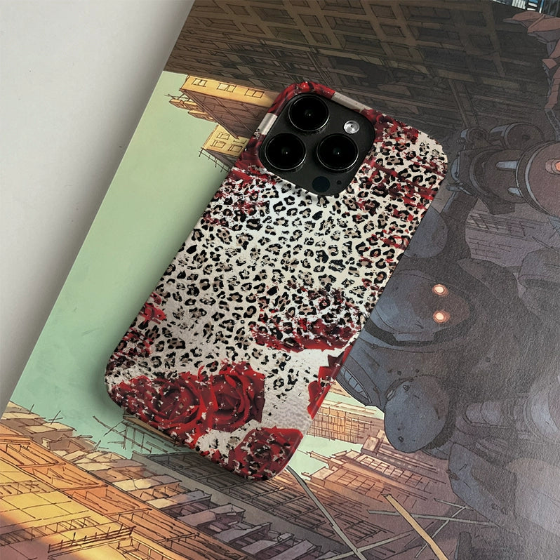 leopard rose PBCASE X OQ Iphone Case