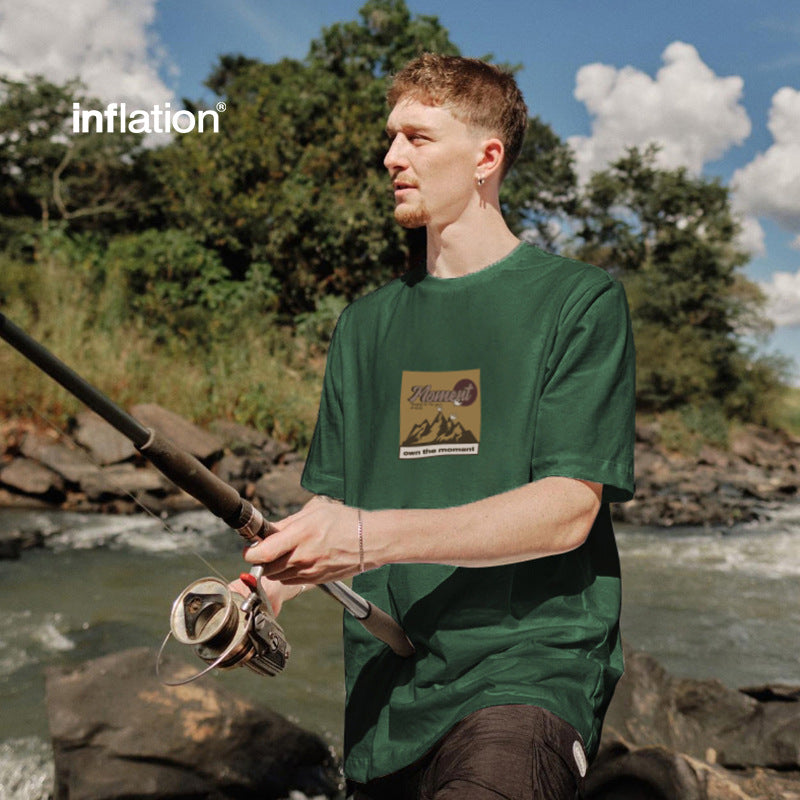 INF 265G Mountain Hot Silver Printed Tee