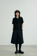 SUNYVONNE Loose-fitting Pleated Casual Shorts