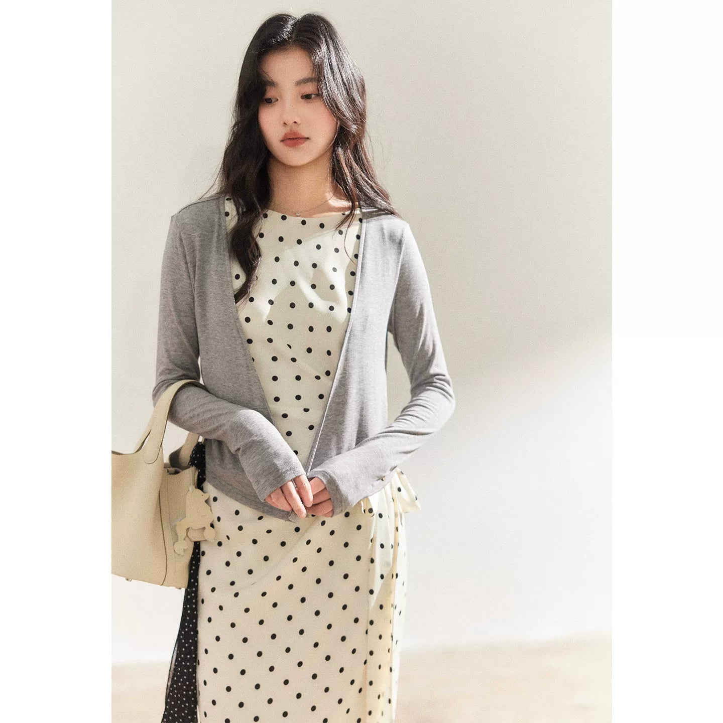 TYANG High-end Temperament Polka Dot Dress